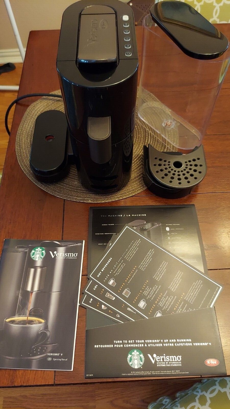 Starbucks Verismo K-fee Coffee Maker Espresso Pod Machine Single Serve + Manual