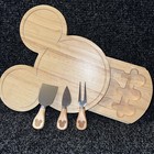 Preowned Picnic Time brand - Disney Mickey Mouse Head Shaped Cheese Board