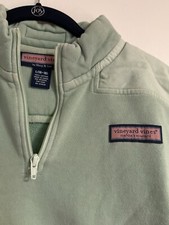Vineyard Vines Youth XL Shep Shirt Half Zip Seafoam Green