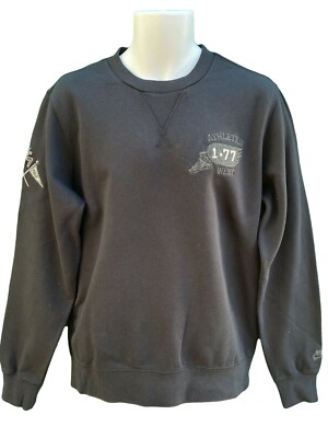 Neu Vintage Nike Sportswear NSW ATHLETICS 1.77 WEST Sweatshirt Schwarz M
