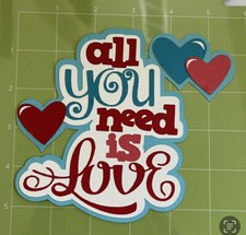 Scrapbook die cut embellishment love/valentines