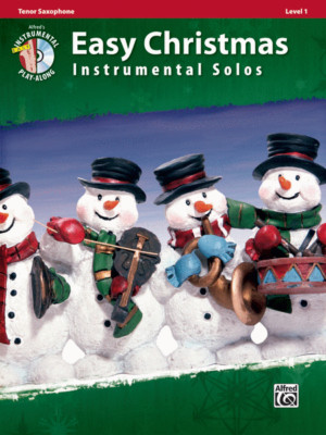 Easy Christmas Instrumental Solos for TENOR SAX Level 1 MUSIC BOOK/CD-NEW-SALE!!