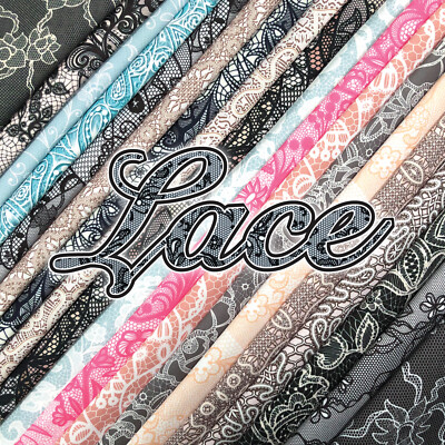 Printed Lace Home Decor Fabric Polyester 62'' W Sold by the Yard