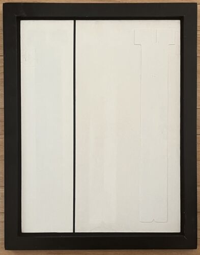 PHIL WEIDMAN Original Signed 1966 Constructivist Collage Painting LISTED