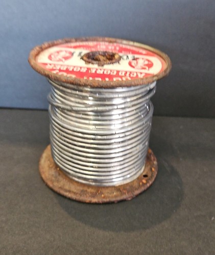 VINTAGE DUTCH BOY 40 11 ACID CORE SOLDER FOR GENERAL USE 5 LB. 3LB 11OZ LEFT ON