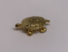 Turtle Tortoise Gold-Tone 3-D Lapel Pin 44