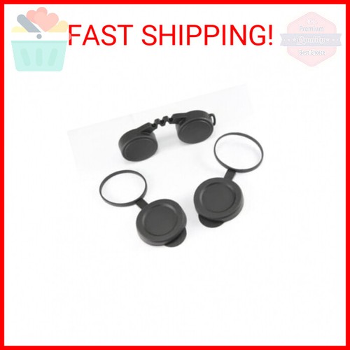 10x42 Rubber Lens Caps for Binoculars + Rainguard,Objective Optics Protection Co