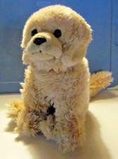 FAO SCHWARZ Toys R Us Plush Golden Labrador Retriever Dog  2015  13" Tall Sit