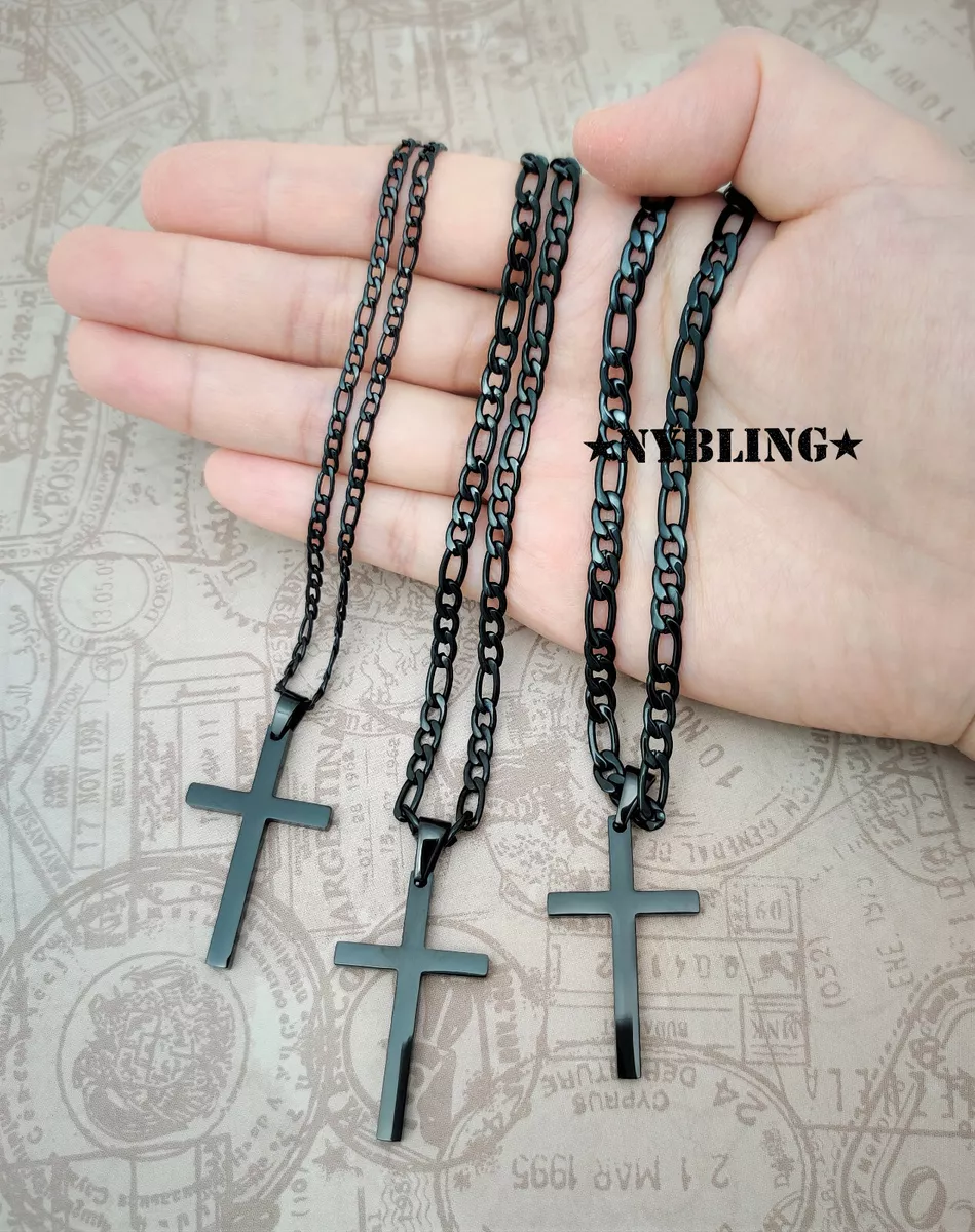 Mens figaro chain with cross sale