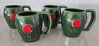 McCoy Pottery Coffee D.O.M. Set Of 4 Benedictine Mugs In Original Box- Vintage