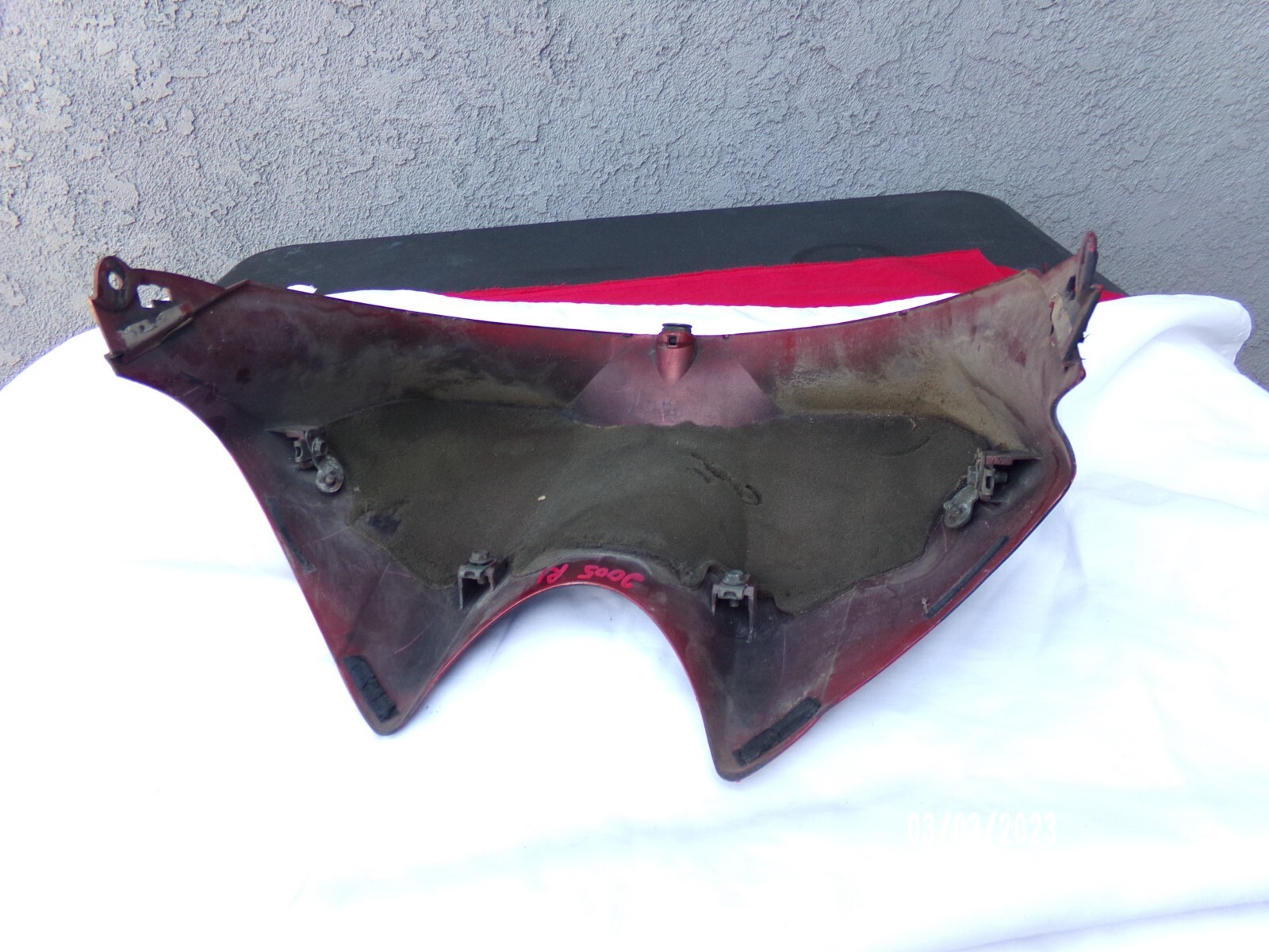 YAMAHA R1 FRONT GAS TANK COVER UGLY 2004 2005 2006 OEM 5VY-2171A-01