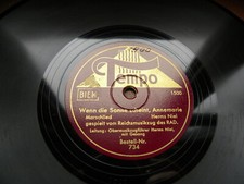 1536/ HERMS NIEL-Wenn die Sonne scheint-Westerwald-Marsch-WWII-78rpm Schellack