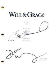 Eric McCormack & Debra Messing Signed Autograph Will & Grace Full Pilot Script