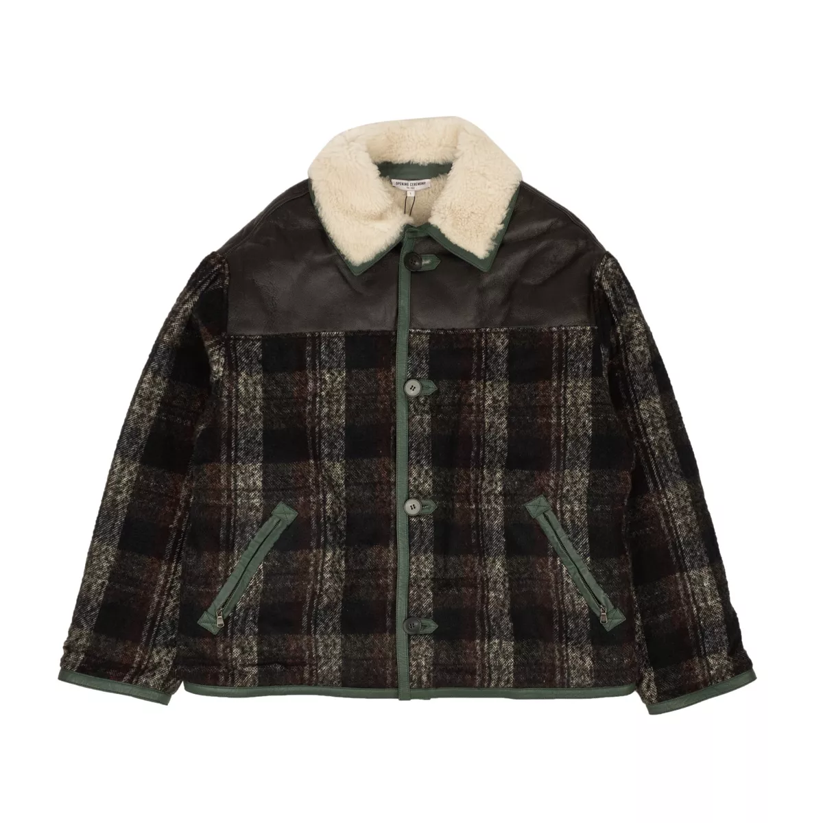 Opening ceremony shearling best sale jacket