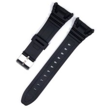 28x21mm Black Strap For Casio W96H W96 W-96H 577EA1 W-96H-1AV W-96H-1 Watch Band