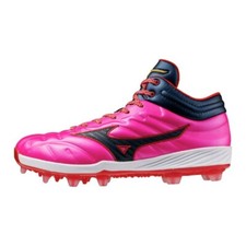 Mizuno Pro Baseball Spy Cushion Revo Pro MID TPU Wide 11GP2530 Pink x Navy