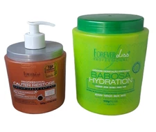 Hair Reconstruction and Deep hidration Kit Babosa mask & Cauter Restore  