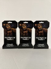 Five Nights At Freddy's FNAF Holographic Trading Stickers 3 Packs of 5 Stickers