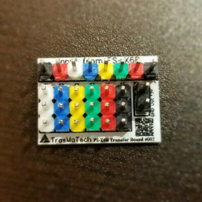 TrasMaTech FlySky X6B Transfer Board - FS-X6B Wire to regular Servo connections