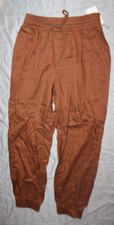 A New Day Jogger Pants Brown Drawstring Pockets Tapered Women's Size XS