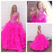 Custom Made little Kid Teens Preteen Birthday Formal Party Pageant Gown