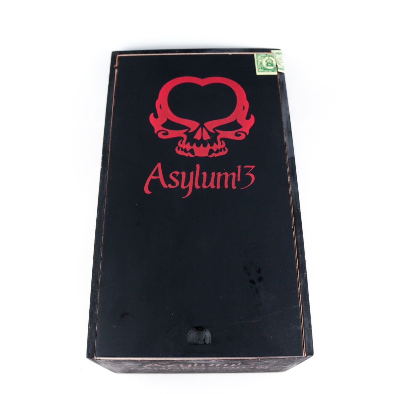 Asylum 13 Pandemonium 60 x 8 1/2 Empty Wood Cigar Box 9" x 5.25" x 4.25"
