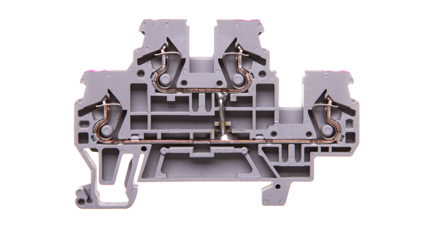 2-story terminal block 2.5mm2 L / L gray 870-508 /T2UK
