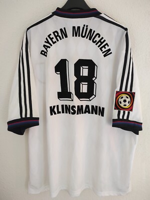 BAYERN MUNICH 1995-1997 Klinsmann 18 Opel camiseta shirt trikot