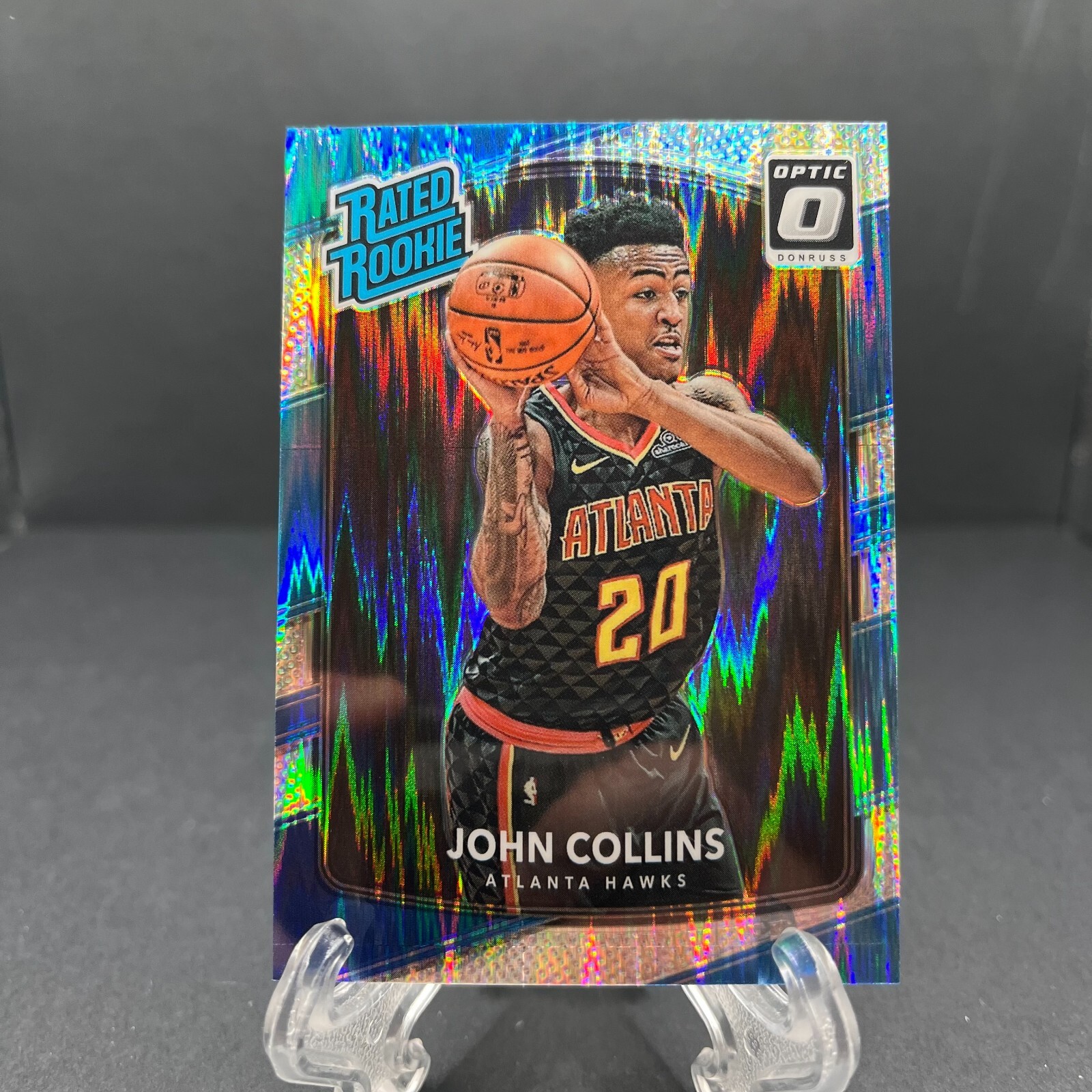 2017-18 Panini Donruss Optic Rated Rookie Shock John Collins #182 Rookie RC