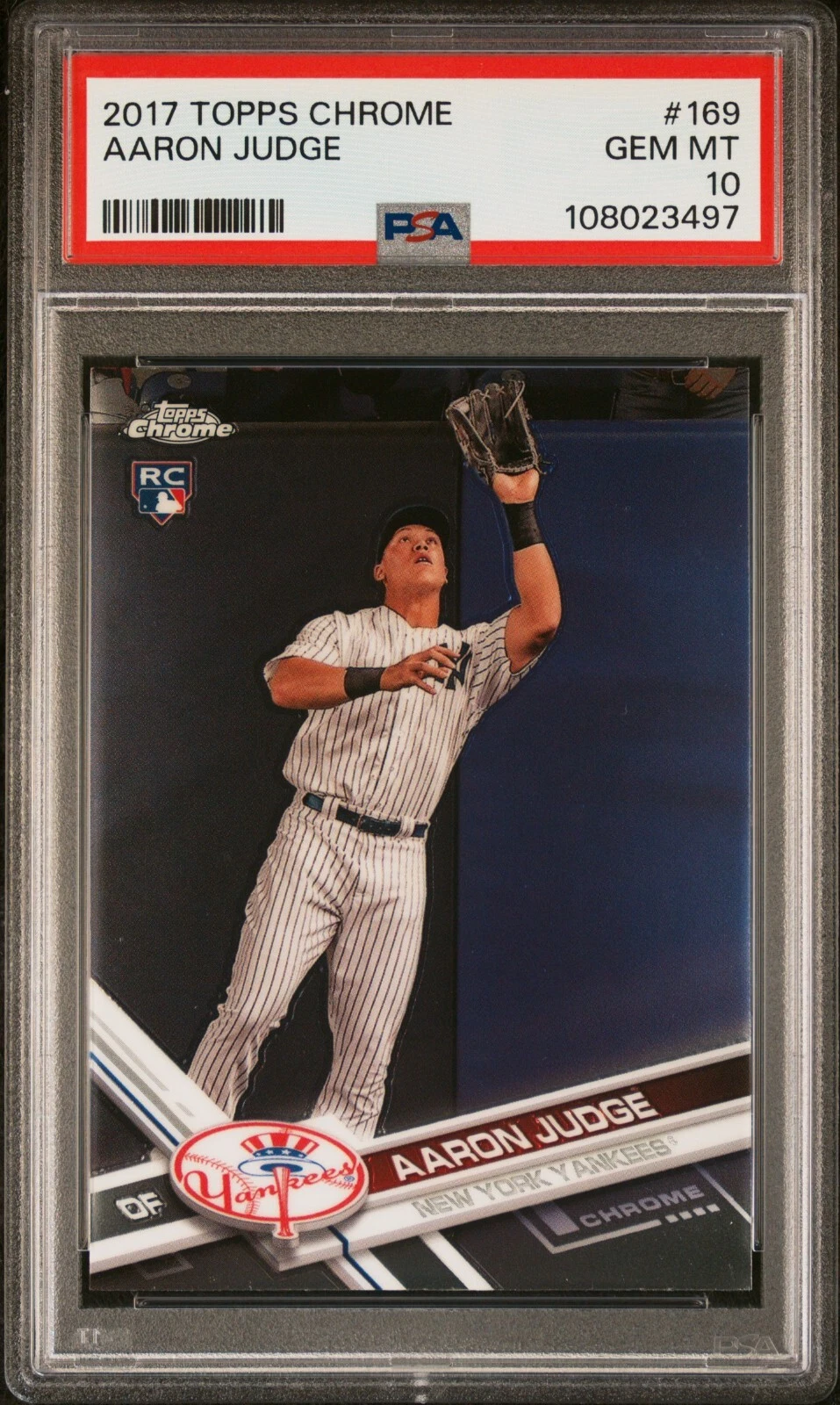 Deal for Aaron Judge 2017 Topps Chrome #169 Rookie Card RC PSA 10 GEM MINT Yankees