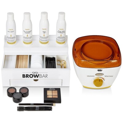 GiGi Brow Bar Waxing Kit Honee Wax Warmer Ardell Make Up Shape Contour Fill 0113