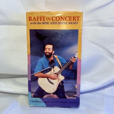 RAFFI IN CONCERT with The Rise and Shine Band VHS Video Tape