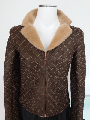 chanel shearling coat