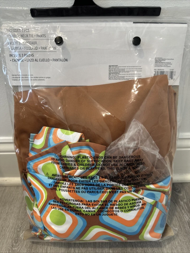 Kit de Disfraz Años 60 Retro Mod Hombre Traje Tú mismo Vestido Elegante Adulto L/XL Halloween Foto 3 de 4