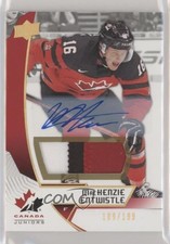 2019 Team Canada Juniors Premium Swatch 109/199 MacKenzie Entwistle #25 Auto hj3