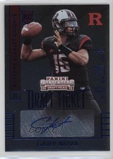 2015 Panini Contenders Draft Picks College Ticket Blue Foil Gary Nova Auto 7v7