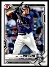 2021 Bowman Prospects Colton Welker Colorado Rockies #BP-15