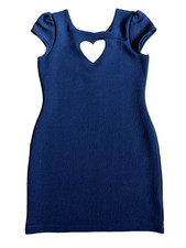 Cooperative Urban Outfitters Black Fitted Sheath Mini Dress Heart Cutout NWT L