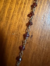 Ruby or Garnet Bead Necklace