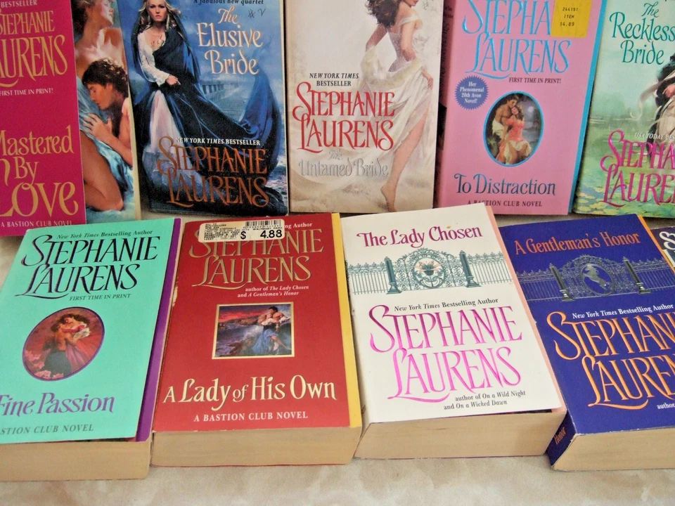 LOT OF 12 STEPHANIE LAURENS HISTORICAL ROMANCE NOVELS Mixed Series Paperbacks Foto 3 de 4