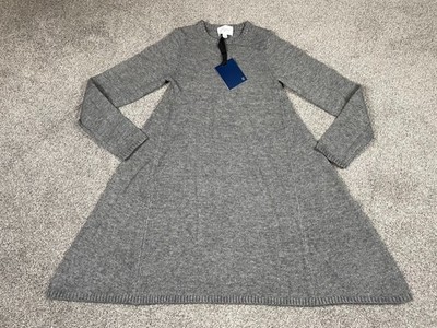 Pomander Place Dress Womens Medium Gray Maia Tuckernuck Sweater Wool Preppy NEW