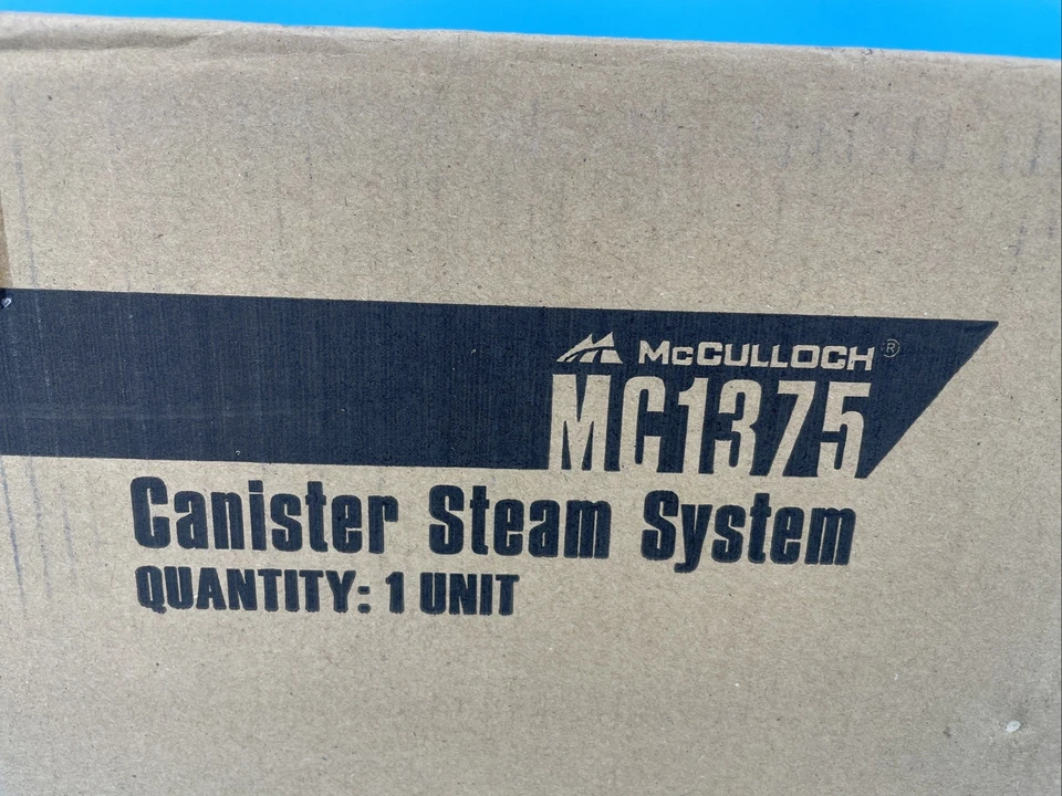 Sistema de limpieza a vapor de bote McCulloch MC1375 - Caja sellada nueva Foto 2 de 4
