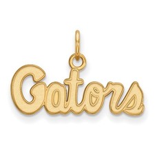 14k Gold LogoArt University of Florida Gators Script Extra Small Pendant