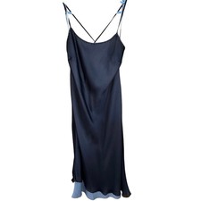 Vintage Express women’s beaded layered slip dress (size 3/4)