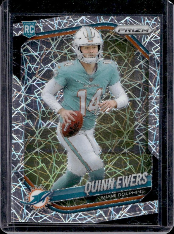 2025 Panini Prizm Quinn Ewers RC Lazer Rookie #307 Dolphins
