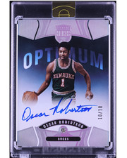 Oscar Robertson 2021 Panini Optimum Eminence Diamond Auto RARE 10 of 10