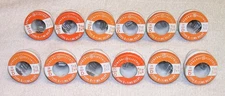 Lot of 12 General Electric GE Type S 20 Amp Time Delay Fuses - Fustat Equivalent
