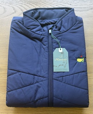 2026 Masters Tournament Tech Blue Puffer Full Zip Vest Augusta National Golf