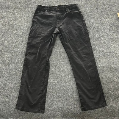 Dickies Carpenter Pants Mens Size 32x30 Black Straight Leg Utility Workwear
