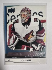 Adin Hill 2017-18 Upper Deck Young Guns #454 Rookie Card. rookie card picture